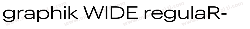 graphik WIDE regulaR字体转换